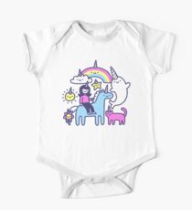 Einhörner überall! Baby Body Kurzarm