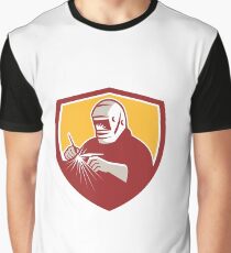 Tig Welder Welding Crest Retro Graphic T-Shirt