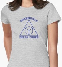 Greendale Delta Cubes Frat Women's Fitted T-Shirt