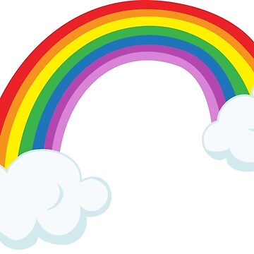 Rainbow Sticker for Sale by icaretees