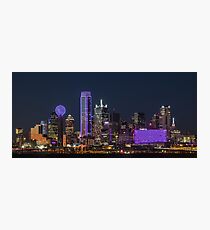 Dallas PURPLE Skyline Fotodruck