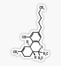 Marijuana - THC Molecular Structure Sticker