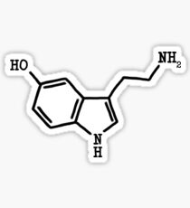 Serotonin - Molecular Structure Sticker