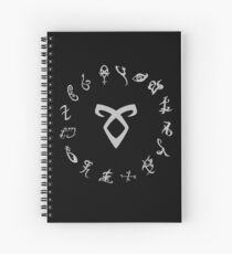 All Runes Symbol - Shadowhunters Spiral Notebook
