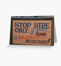 Still in one piece. Greeting Card