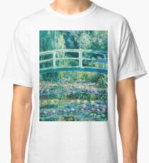 1899-Claude Monet-Water Lilies and Japanese Bridge Classic T-Shirt