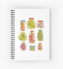 Autumn pickled vegetables Spiral Notebook