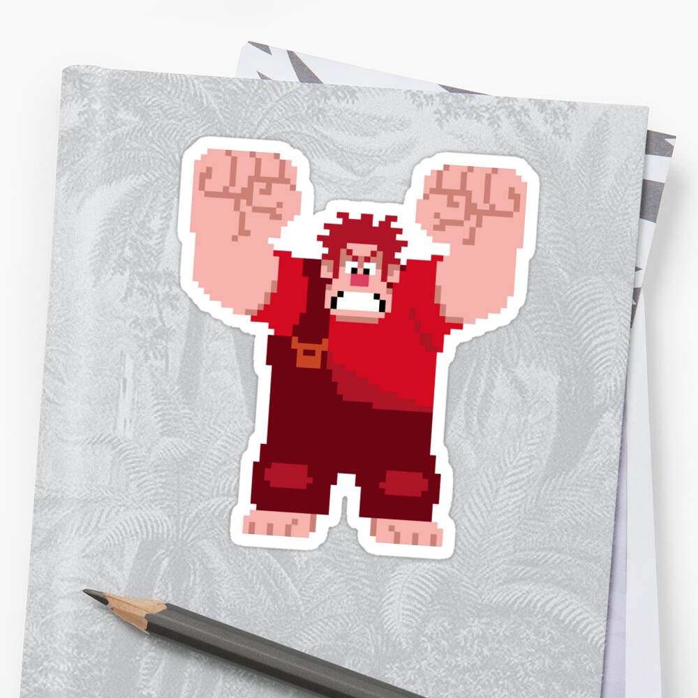 "Wreck-It Ralph Pixel Art" Stickers by Grusela | Redbubble