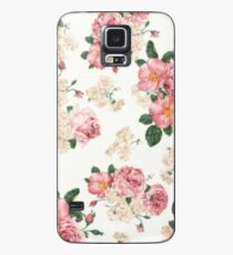 Niedliches Blumen Hülle & Klebefolie für Samsung Galaxy