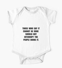 Can Be Done One Piece - Short Sleeve