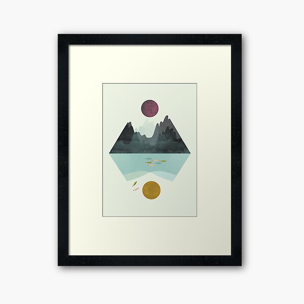 Calm&storm Framed Art Print
