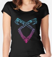 Angelic Runes Symbol - Shadowhunters Women's Fitted Scoop T-Shirt