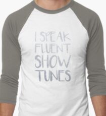 Ich spreche fließende Showtunes Baseballshirt für Männer