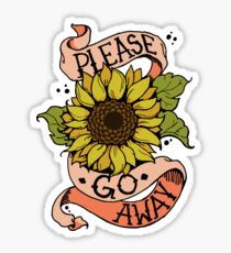 Misanthropic Sunflower Sticker
