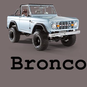 Rambler Bronco T-Shirt | Topless Ford Bronco Logo Tee by Laid-Back USA M