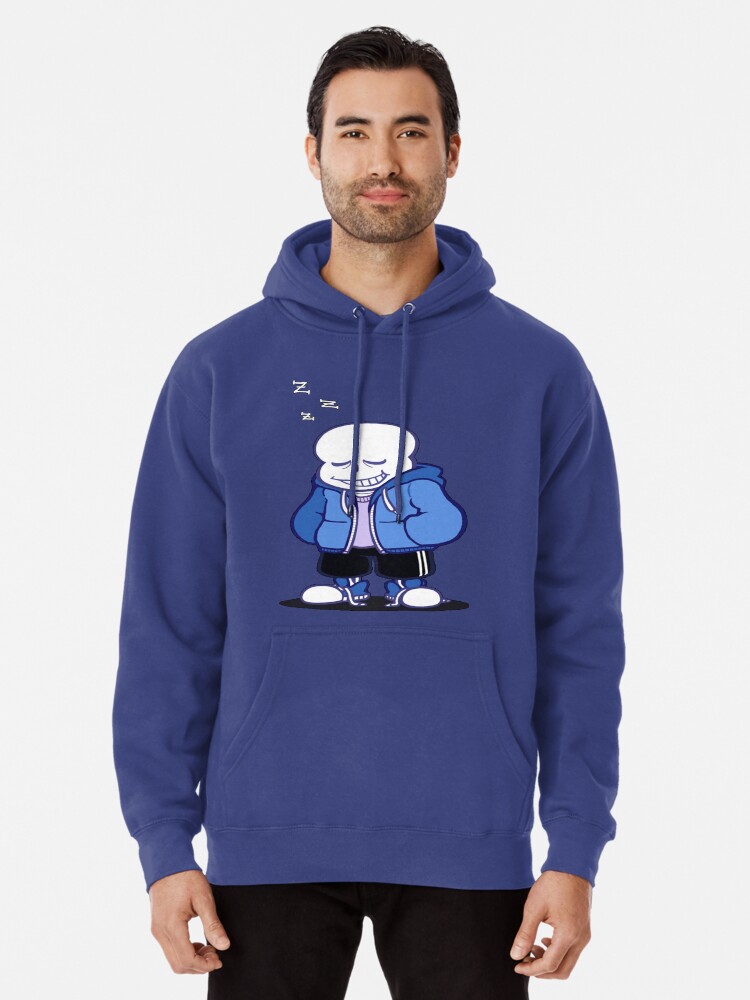 sans blue hoodie