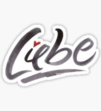 Liebe Love Hertz Heart Schönschrift Schöne Schrift Calligraphy Lettering Sticker