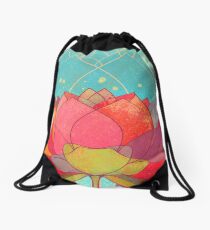 space lotos Drawstring Bag