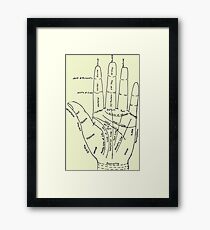 Chart of the Hand - fortune-telling Framed Print