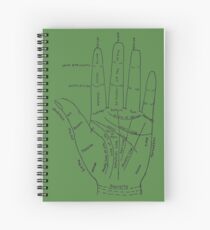 Chart of the Hand - fortune-telling Spiral Notebook