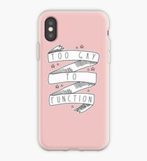 Vinilo o funda para iPhone Demasiado gay para funcionar