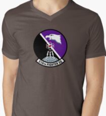 510th Fighter Squadron "Buzzards" - Aviano AB Men's V-Neck T-Shirt