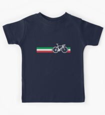 Bike Stripes Italian National Road Race Kids Tee