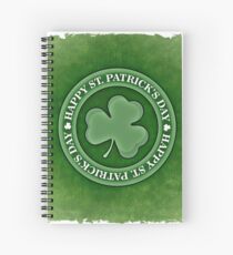 Happy Saint Patrick's day clover Spiral Notebook