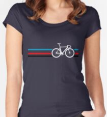 Bike Stripes Velodrome Women's Fitted Scoop T-Shirt