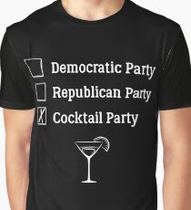 Democratic Republican Cocktail Party T Shirt Graphic T-Shirt
