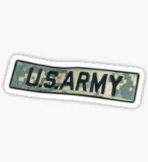 ARMY, US ARMY BADGE, Army Combat Uniform, Military, on White Sticker