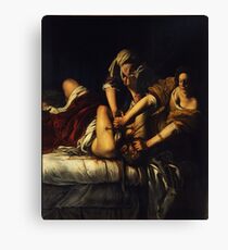 Judith Slaying Holofernes by Artemisia Gentileschi Canvas Print