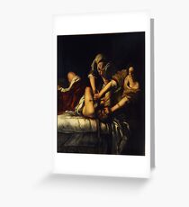 Judith Slaying Holofernes by Artemisia Gentileschi Greeting Card