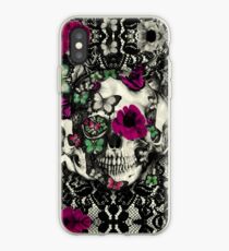 Victorian Gothic Lace skull iPhone Case