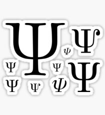 Psi for Psychology Sticker
