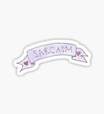 sarcasm banner Sticker