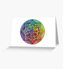 Tarjeta de felicitación Mandala Artwork
