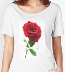 SOME SAY LOVE ..IT IS A FLOWER.. Women's Relaxed Fit T-Shirt