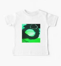 ABSTRACT GREEN, BLUE & BLACK Baby Tee
