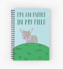 Highland Cow Experte In meinem Feld Spiralblock