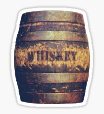 Rustic American Whiskey Barrel Sticker