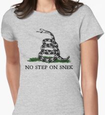 No Step on Snek Graphic Women's Fitted T-Shirt
