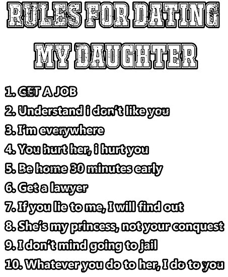 reglas para salir con mi hija poster