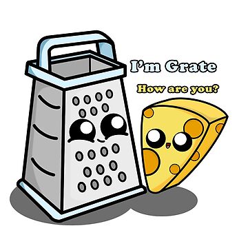 Cute Cartoon Grater, I'm Grate Cap for Sale by cookingwithten