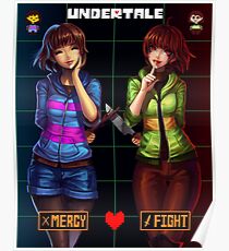 Undertale Mercy or Fight Poster
