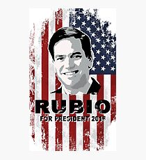 Lámina fotográfica Marco Rubio para presidente 2016