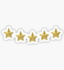 Curved 5 Stars Sticker