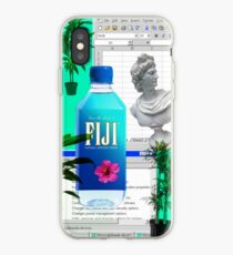 Fiji water Vaporwave iPhone Case
