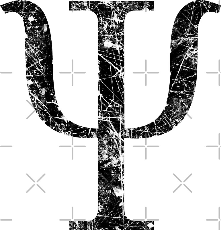  Psi Greek Letter Symbol Grunge Style Stickers By Garaga Redbubble