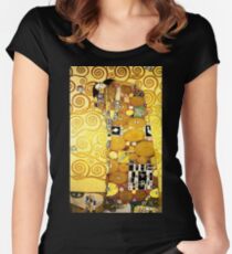 Gustav Klimt The Embrace Women's Fitted Scoop T-Shirt